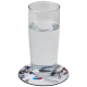 Sous-verre publicitaire rond - Brite-Mat