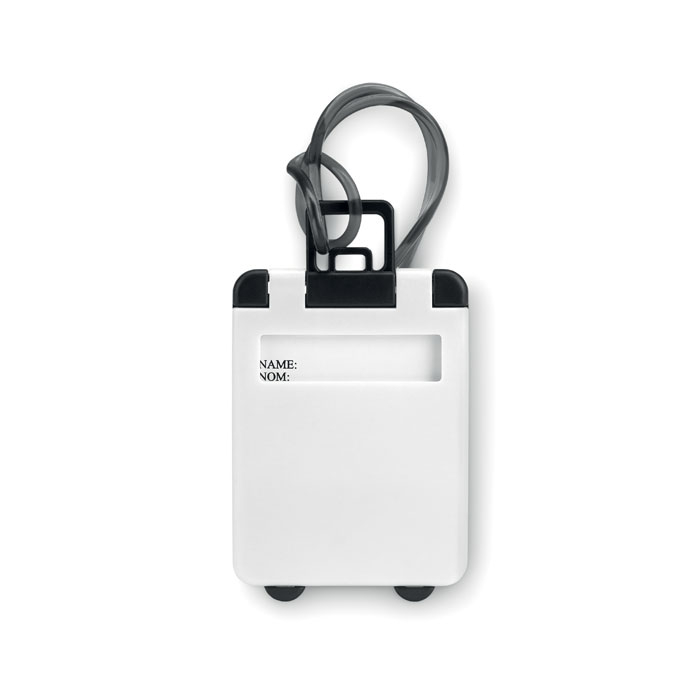 Etiquette publicitaire pour bagage - Traveller Blanc