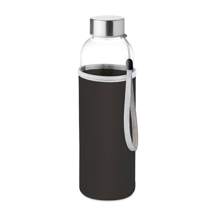 Bouteille personnalisée housse néoprène - Utah glass 500 ml Noir