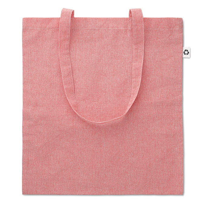 Sac shopping publicitaire en coton recyclé 140g Rouge