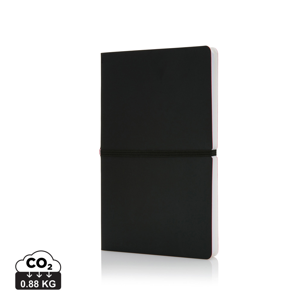 Carnet de notes A5 publicitaire bicolore Noir