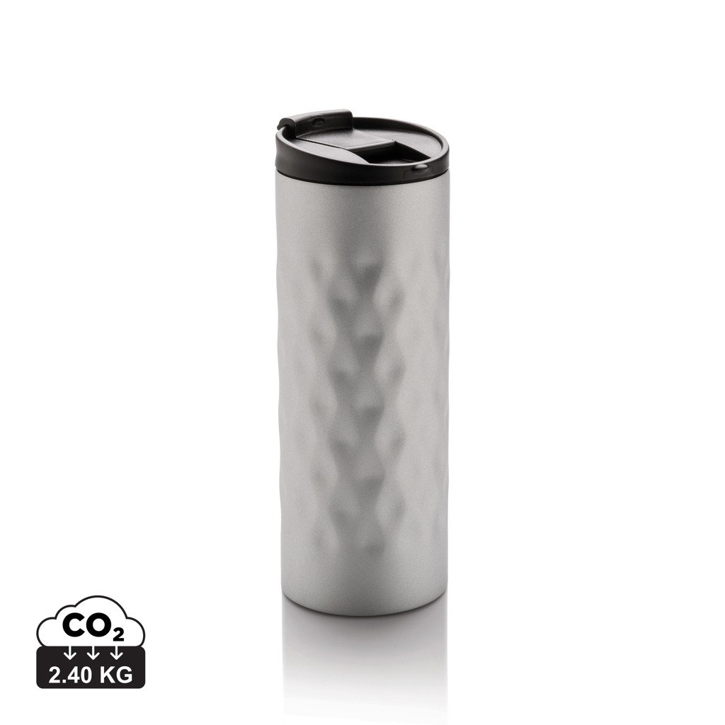 Mug publicitaire géométrique 350 ml Argent