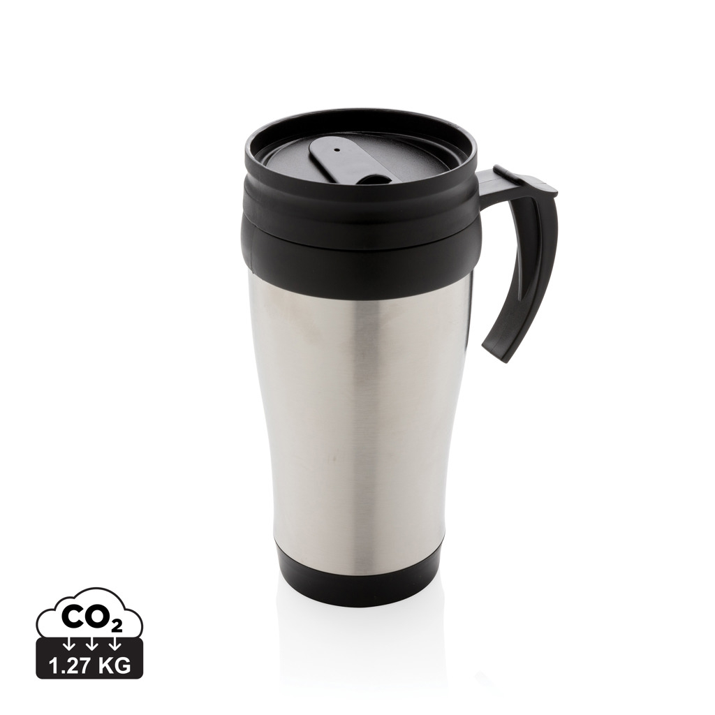 Mug publicitaire en acier inoxydable 350 ml Argent