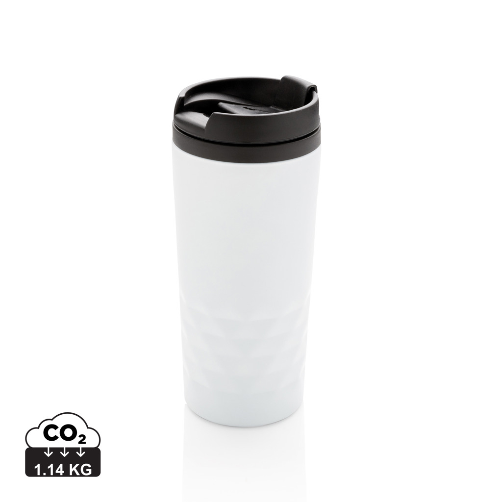 Mug promotionnel géométrique 300 ml Blanc