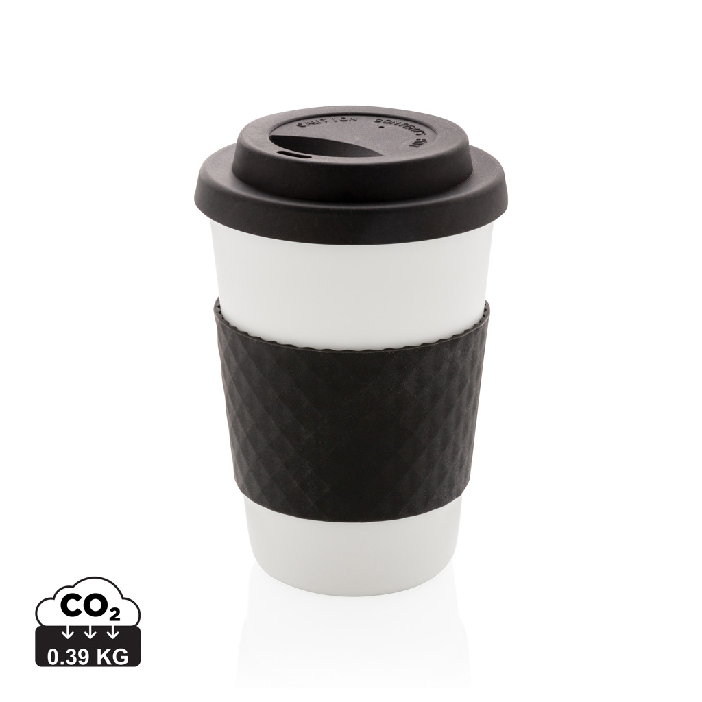 Mug publicitaire en PP recyclable 270 ml Noir
