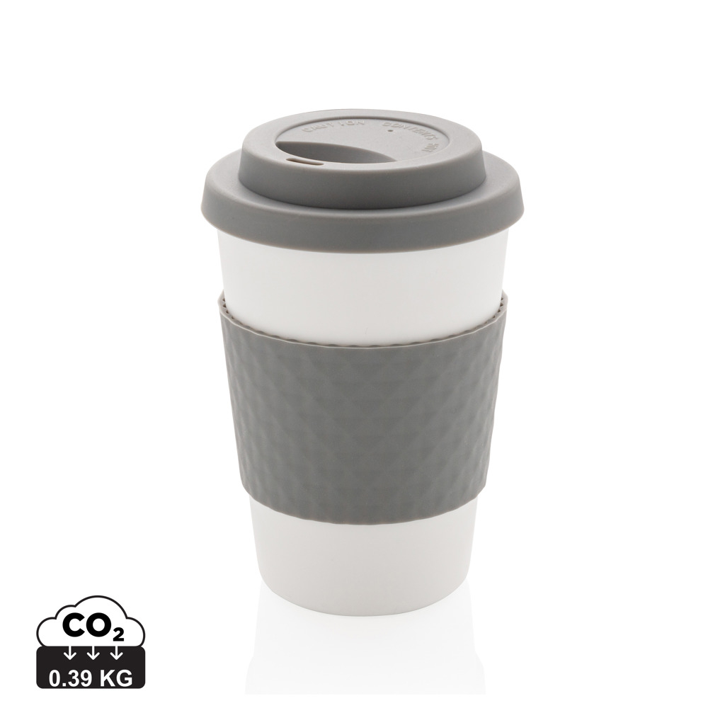 Mug publicitaire en PP recyclable 270 ml Gris