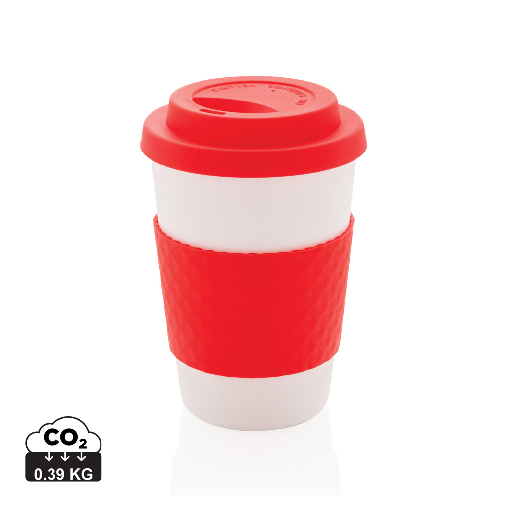 Mug publicitaire en PP recyclable 270 ml Rouge