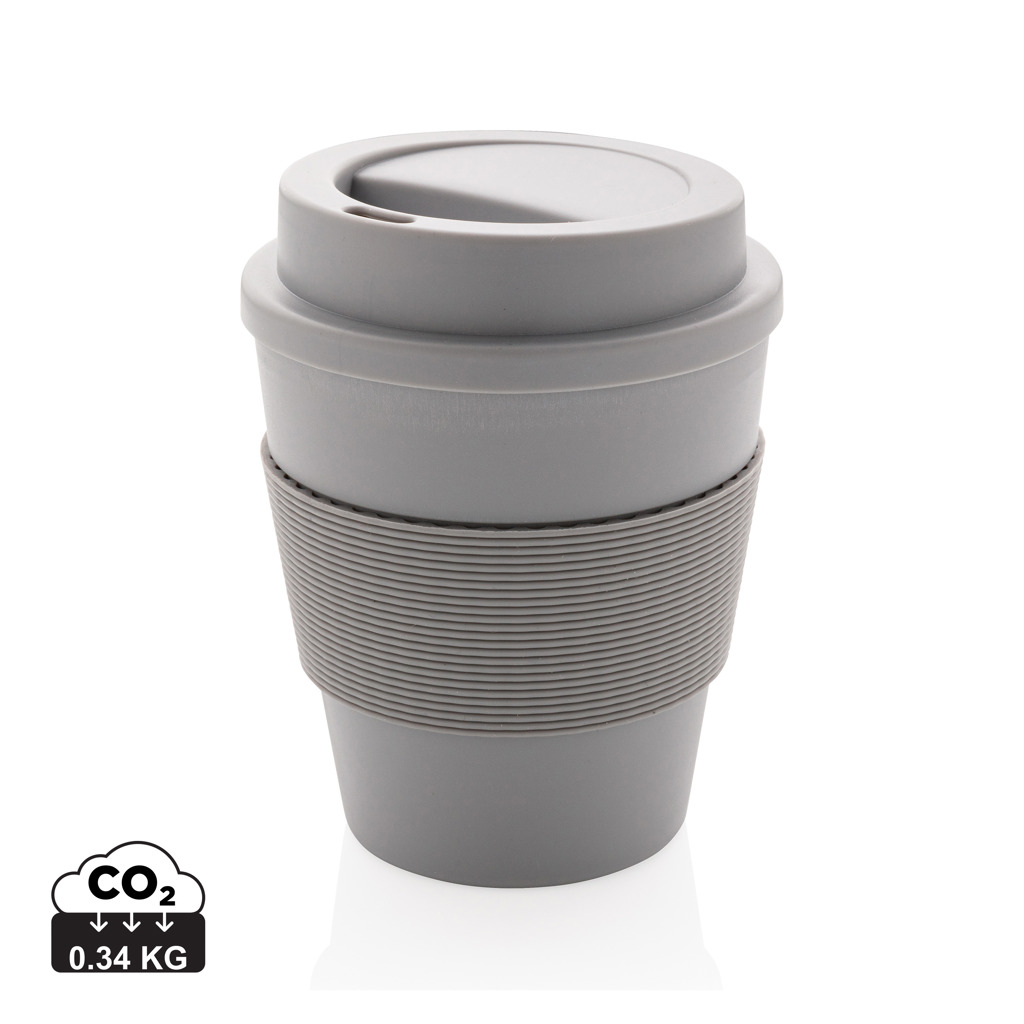Mug publicitaire en PP recyclable à double paroi 350 ml Gris