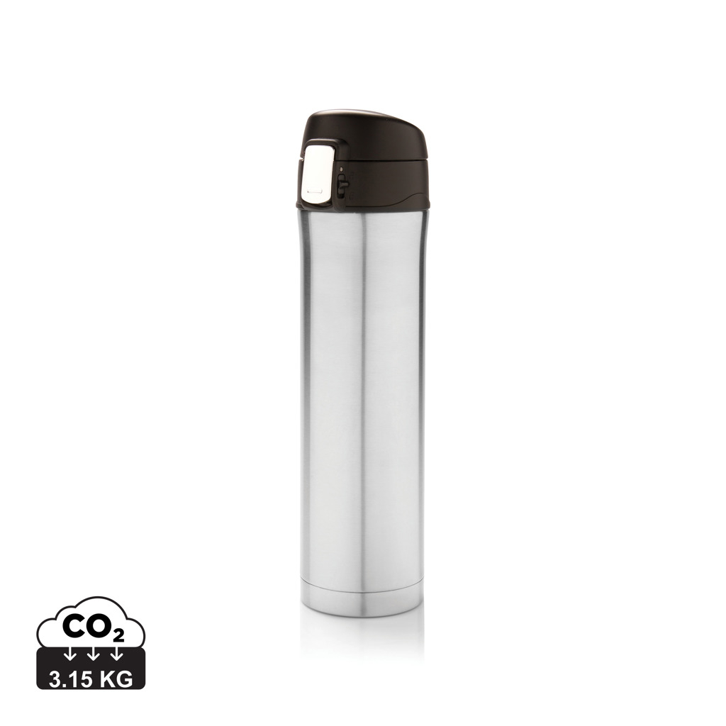 Bouteille personnalisée isotherme 450 ml Argent/Noir