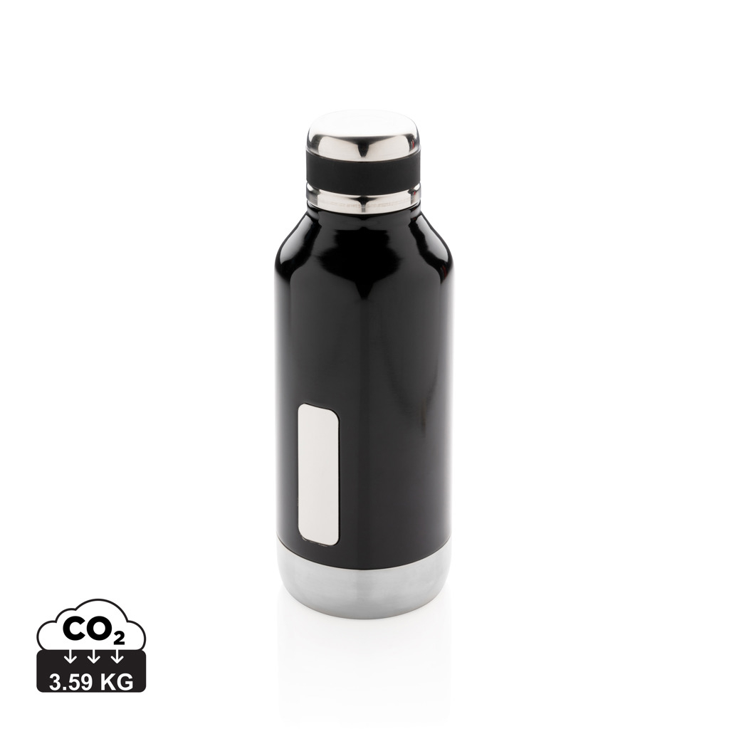 Bouteille publicitaire étanche en inox 500 ml Noir