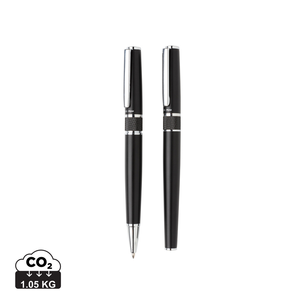 Set de stylos publicitaire Swiss Peak Noir