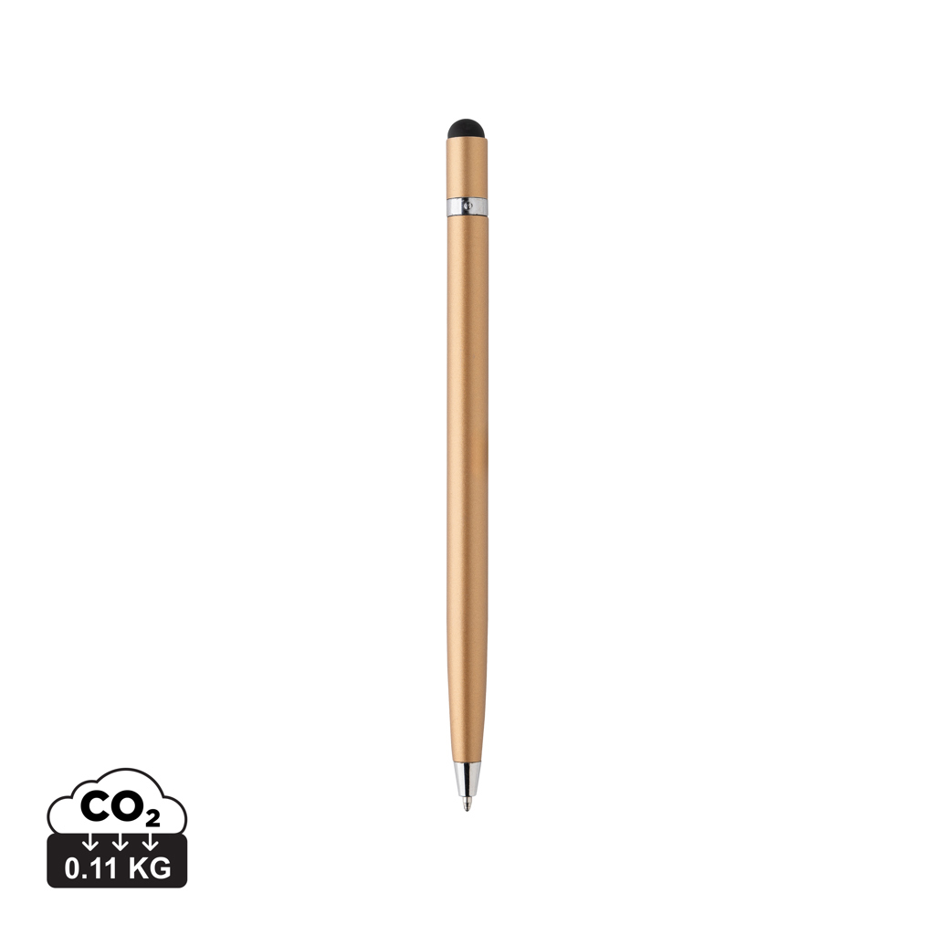 Stylo promotionnel en métal épuré Doré