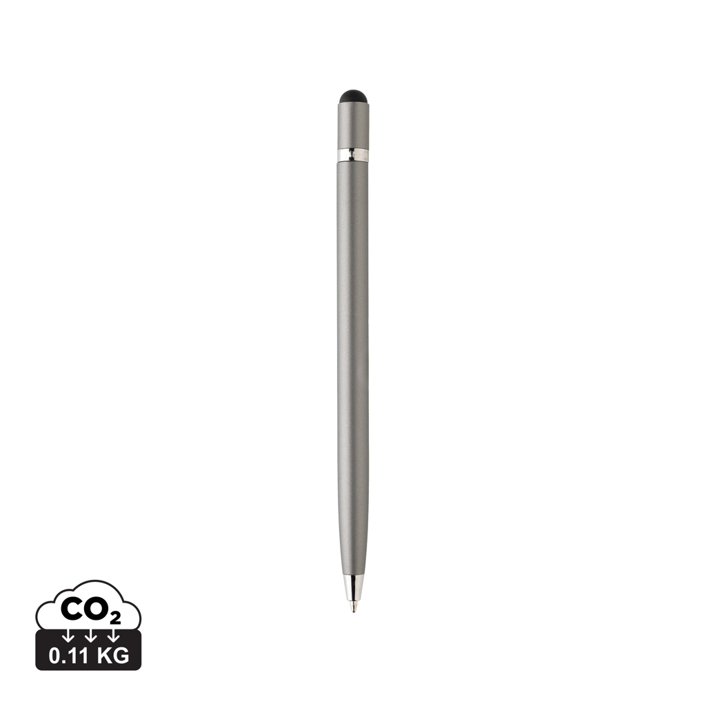 Stylo promotionnel en métal épuré Argent