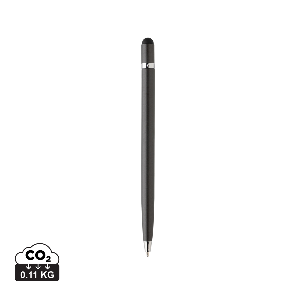 Stylo promotionnel en métal épuré Gris