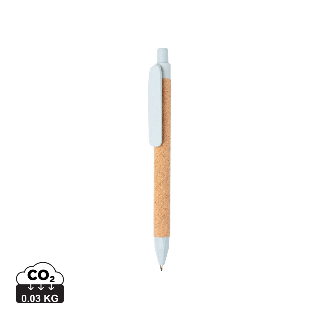 Stylo éco-responsable publicitaire Bleu