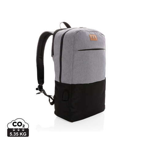 Sac à dos avec USB ordinateur 15.6" publicitaire