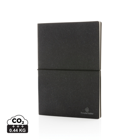 Carnet de notes personnalisable en cuir recyclé - A5