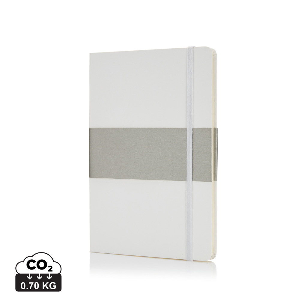 Carnet de notes A5 avec couverture rigide personnalisable Blanc