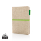 Carnet promotionnel A5 - couverture en jute et coton