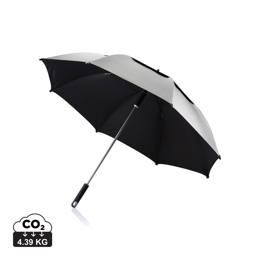 Parapluie tempête publicitaire - Hurricane Gris