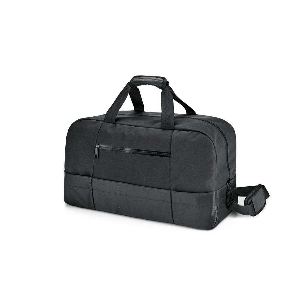 Sac de sport publicitaire 840D - ZIPPERS Noir