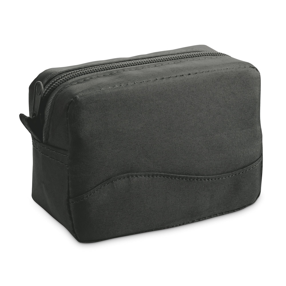 Trousse de voyage publicitaire 1 poche microfibre Noir