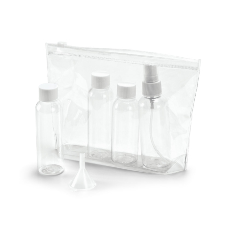 Trousse transparente publicitaire avec accessoires