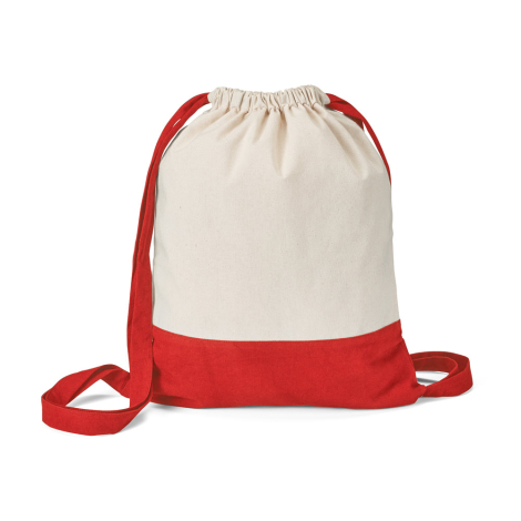 Sac à dos publicitaire à ficelle en coton 180 gr/m²