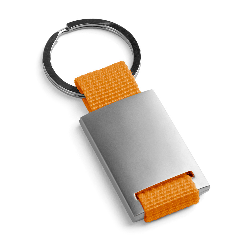 Porte-clés en métal publicitaire Orange