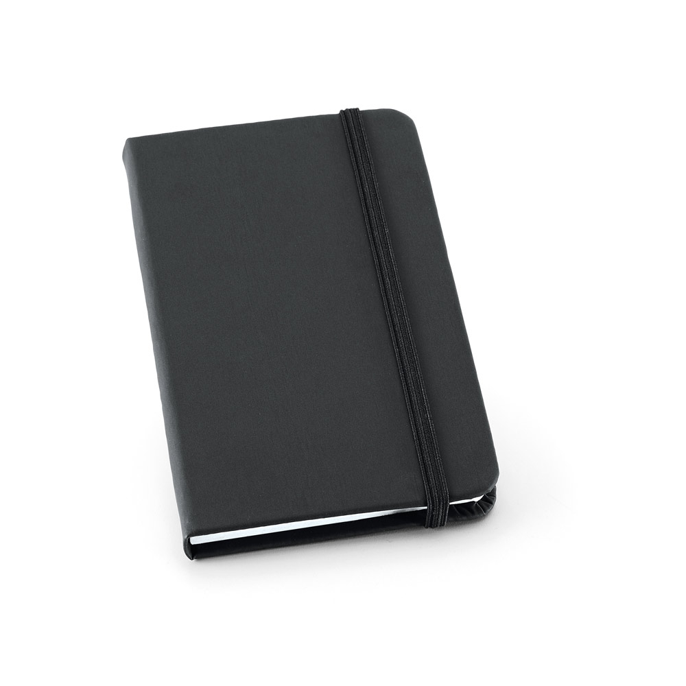 Bloc-notes publicitaire en simili-cuir Noir