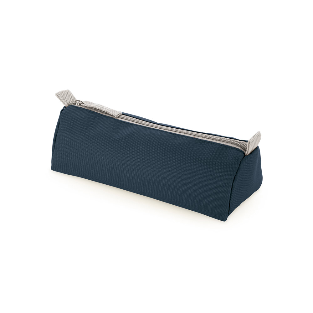 Trousse à crayon promotionnelle en polyester Bleu