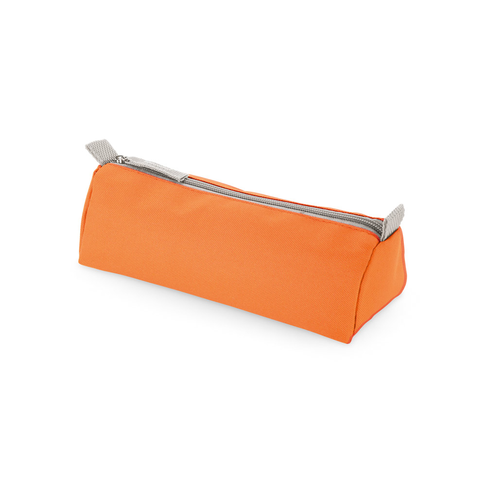 Trousse à crayon promotionnelle en polyester Orange