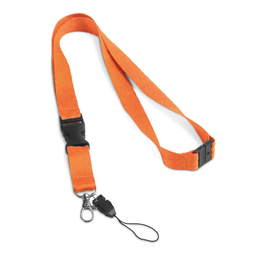Lanyard promotionnel en polyester Orange