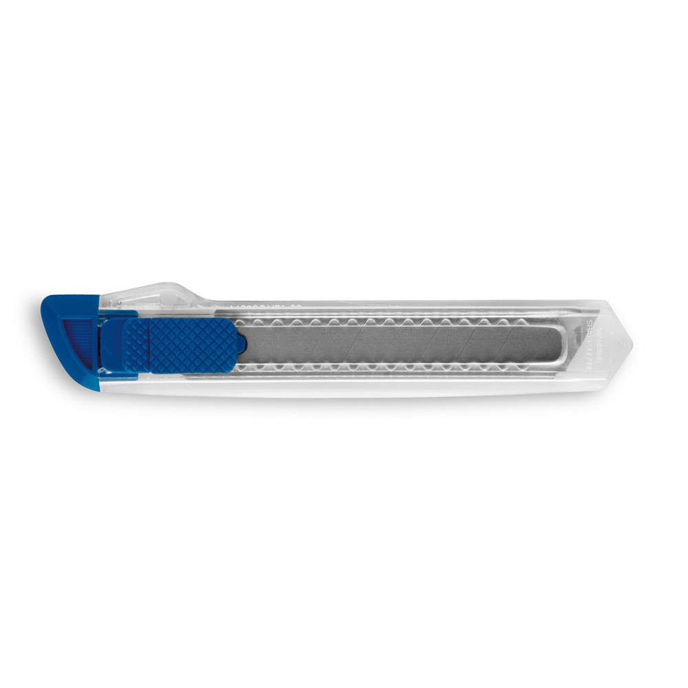 Cutter personnalisé transparent Bleu