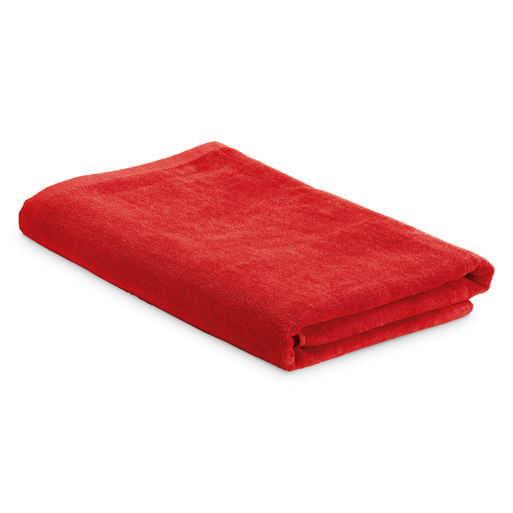 Serviette de plage publicitaire Rouge