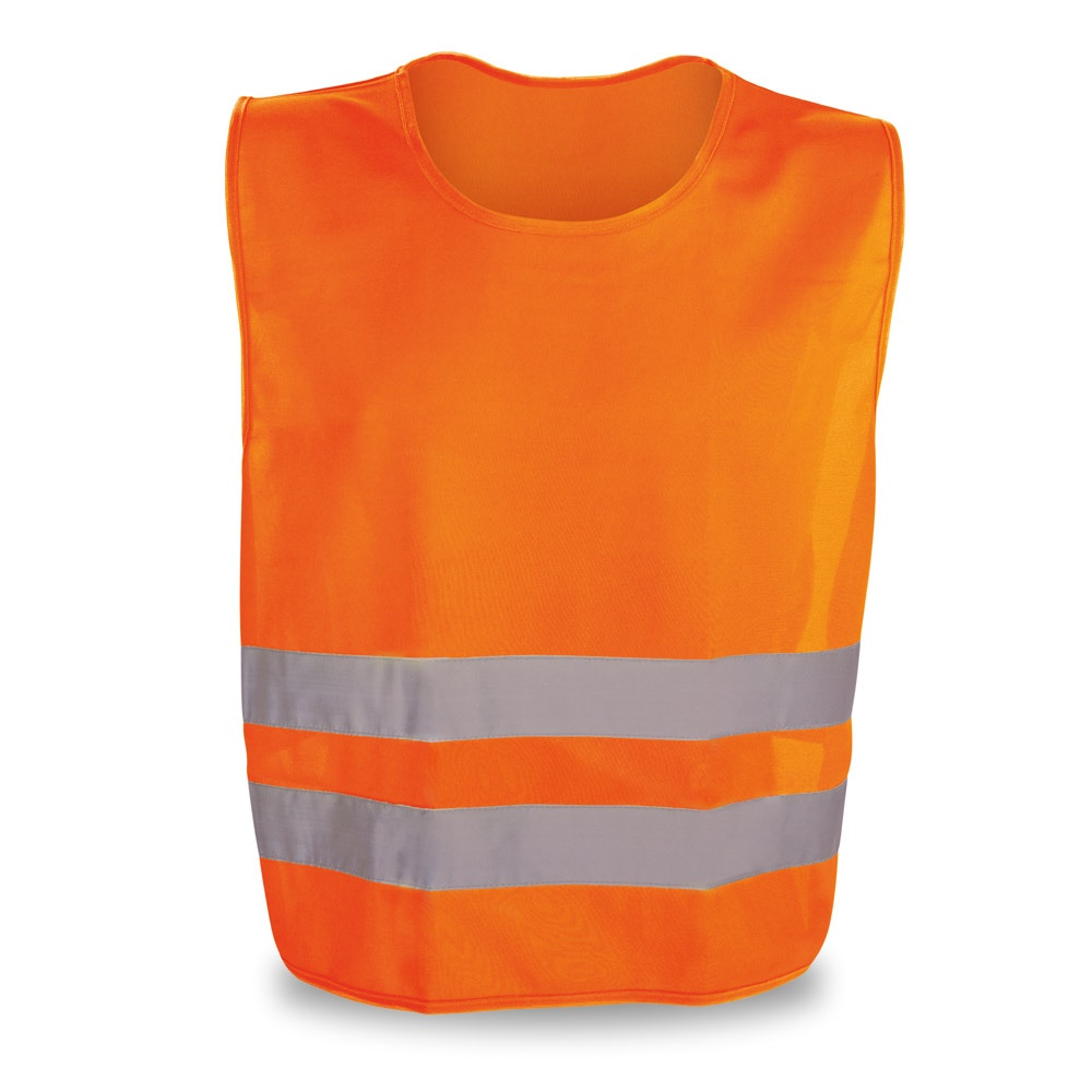 Gilet promotionnel réfléchissant Orange
