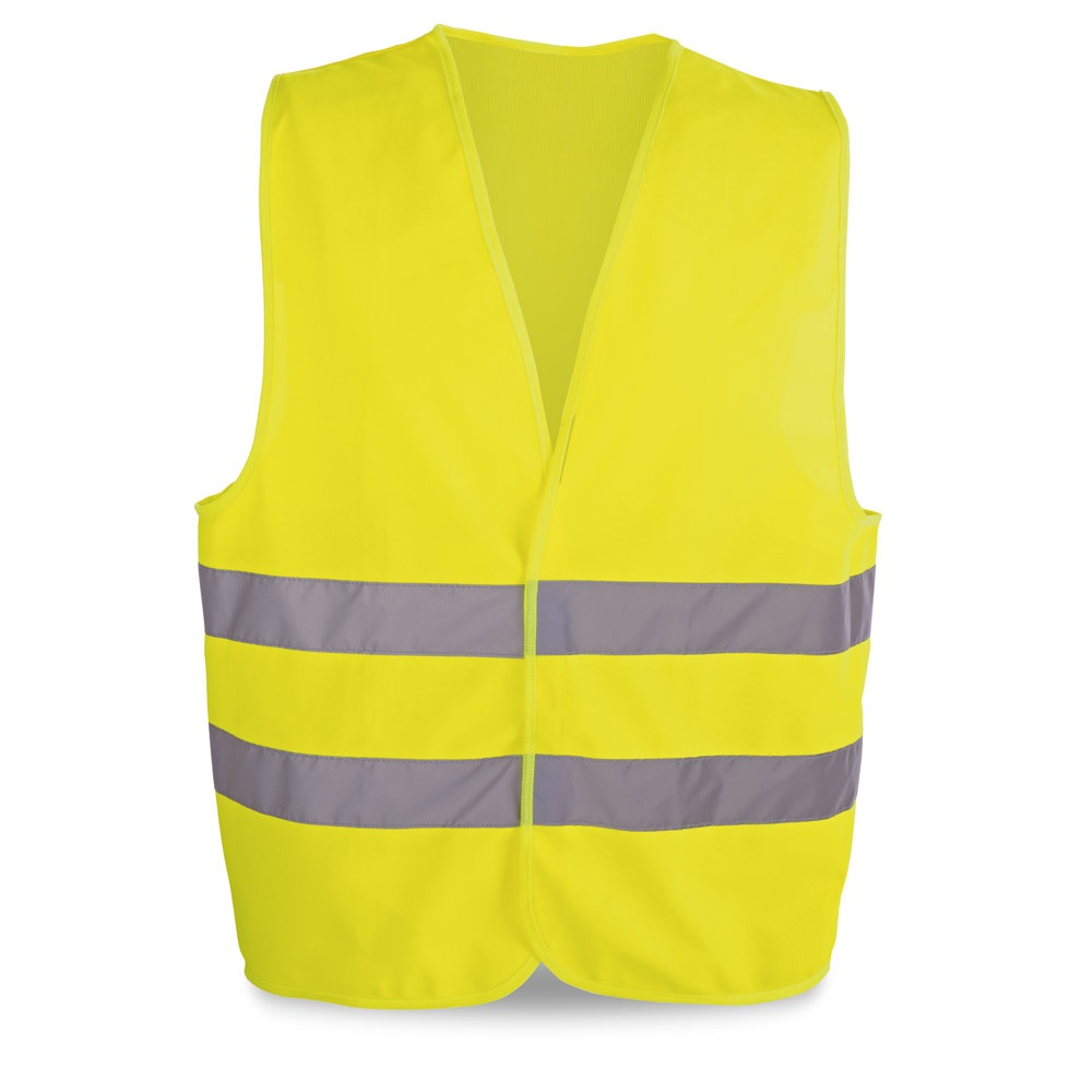 Gilet publicitaire réfléchissant de classe 2 Jaune