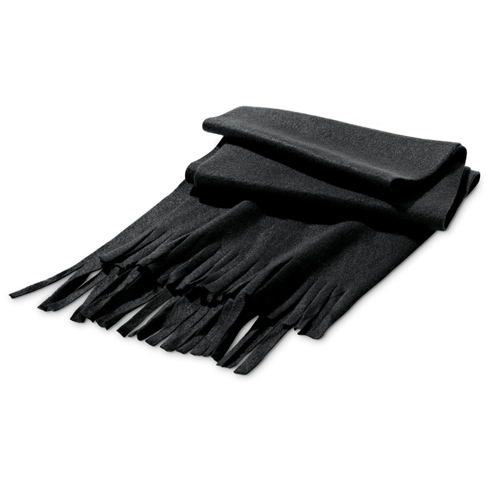 Echarpe publicitaire en tissu polaire Noir