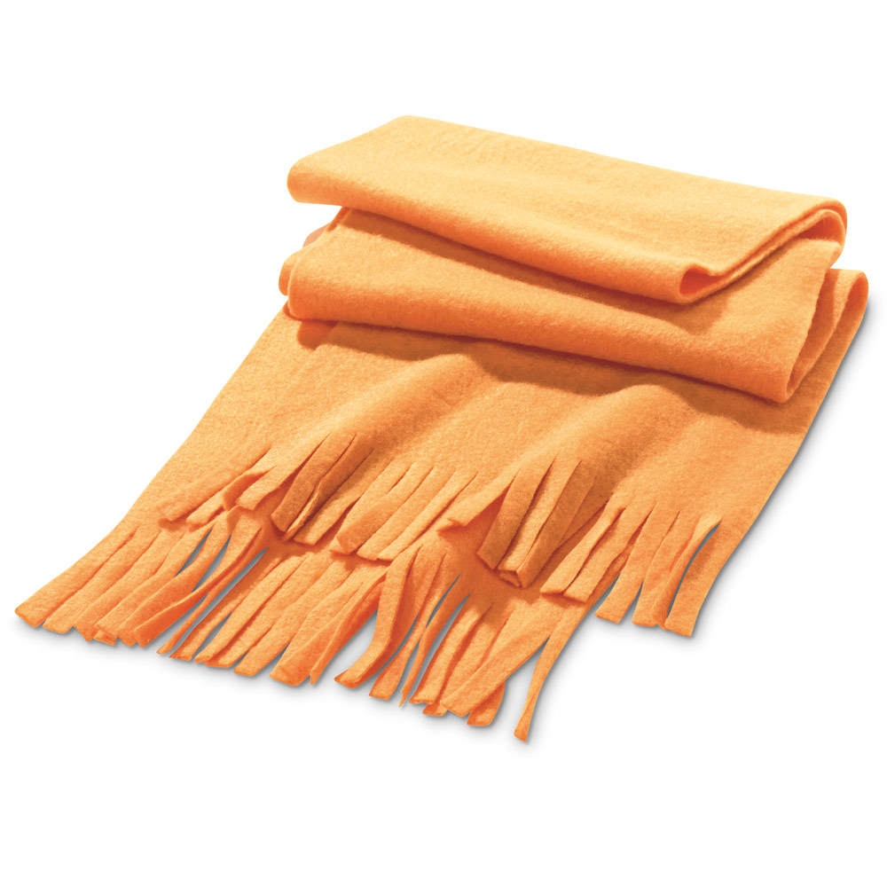 Echarpe publicitaire en tissu polaire Orange