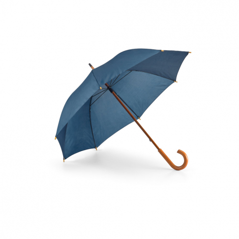 Parapluie publicitaire avec manche et poignée en bois