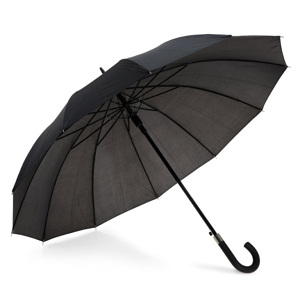 Parapluie publicitaire - 12 baleines Noir
