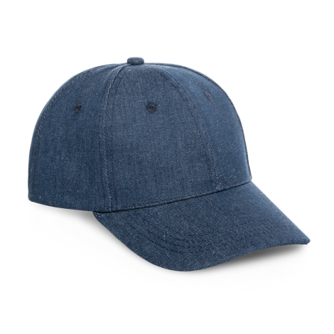 Casquette personnalisable en jean 6 panneaux