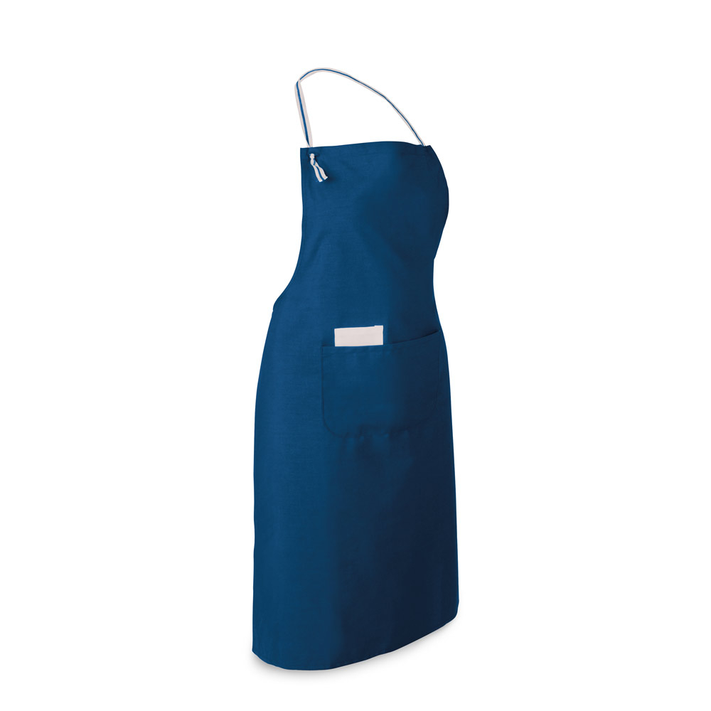 Tablier publicitaire ajustable Bleu