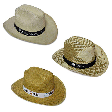 Chapeau en paille personnalisé VAQUERO