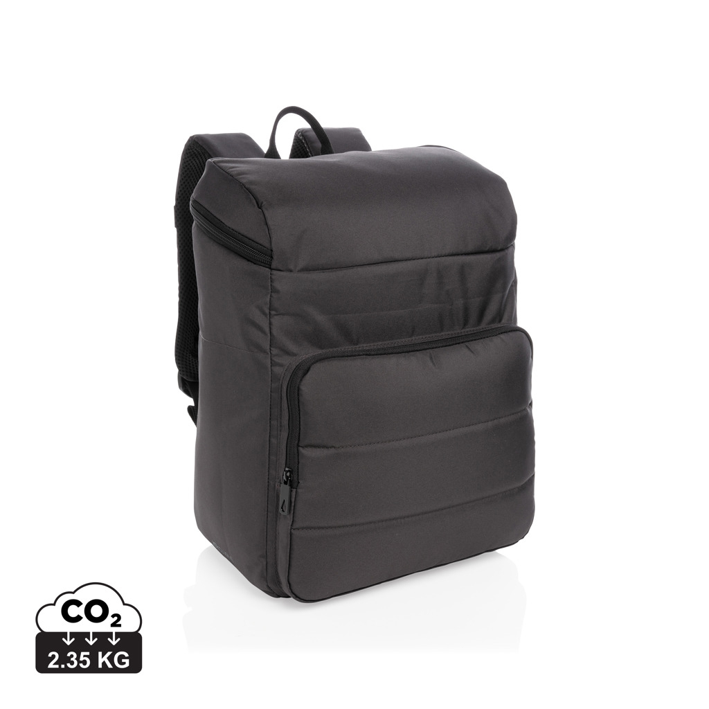 Sac à dos isotherme publicitaire Impact en rPET Noir