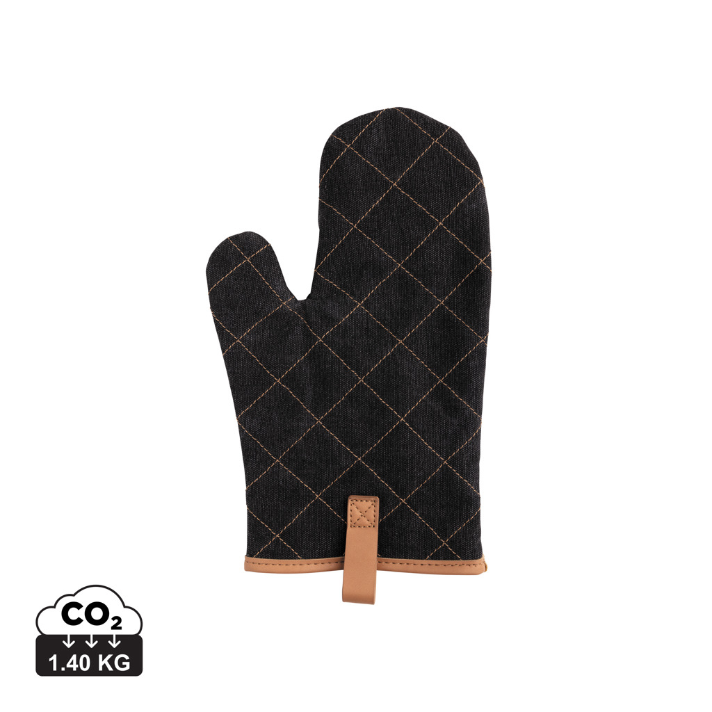 Manique personnalisée en toile Deluxe Noir