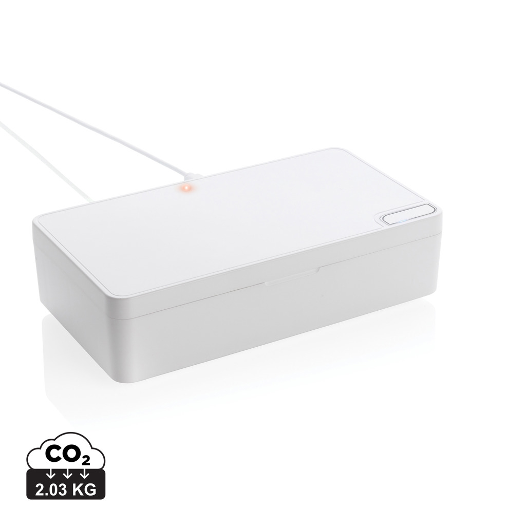 Boîte de stérilisation UV-C publicitaire Blanc