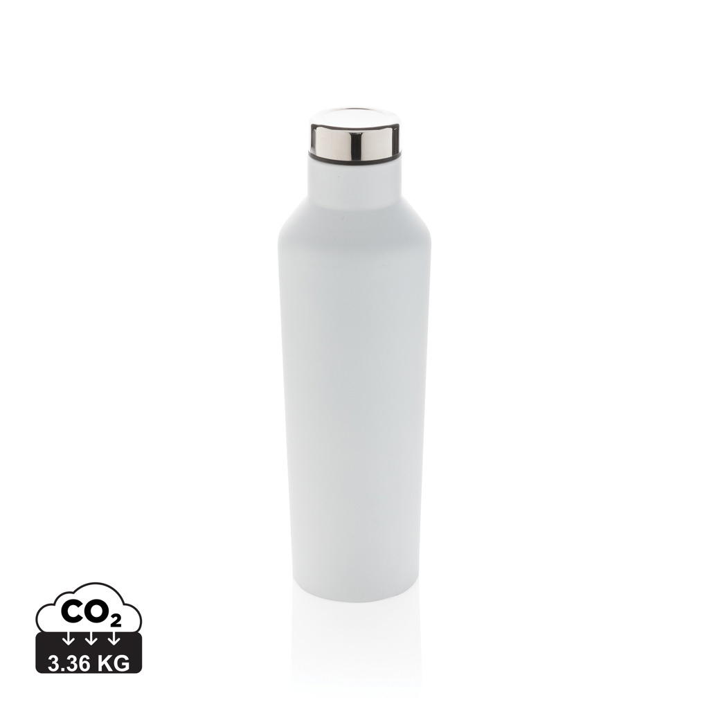Bouteille isotherme personnalisée inox Design 500 ml Blanc