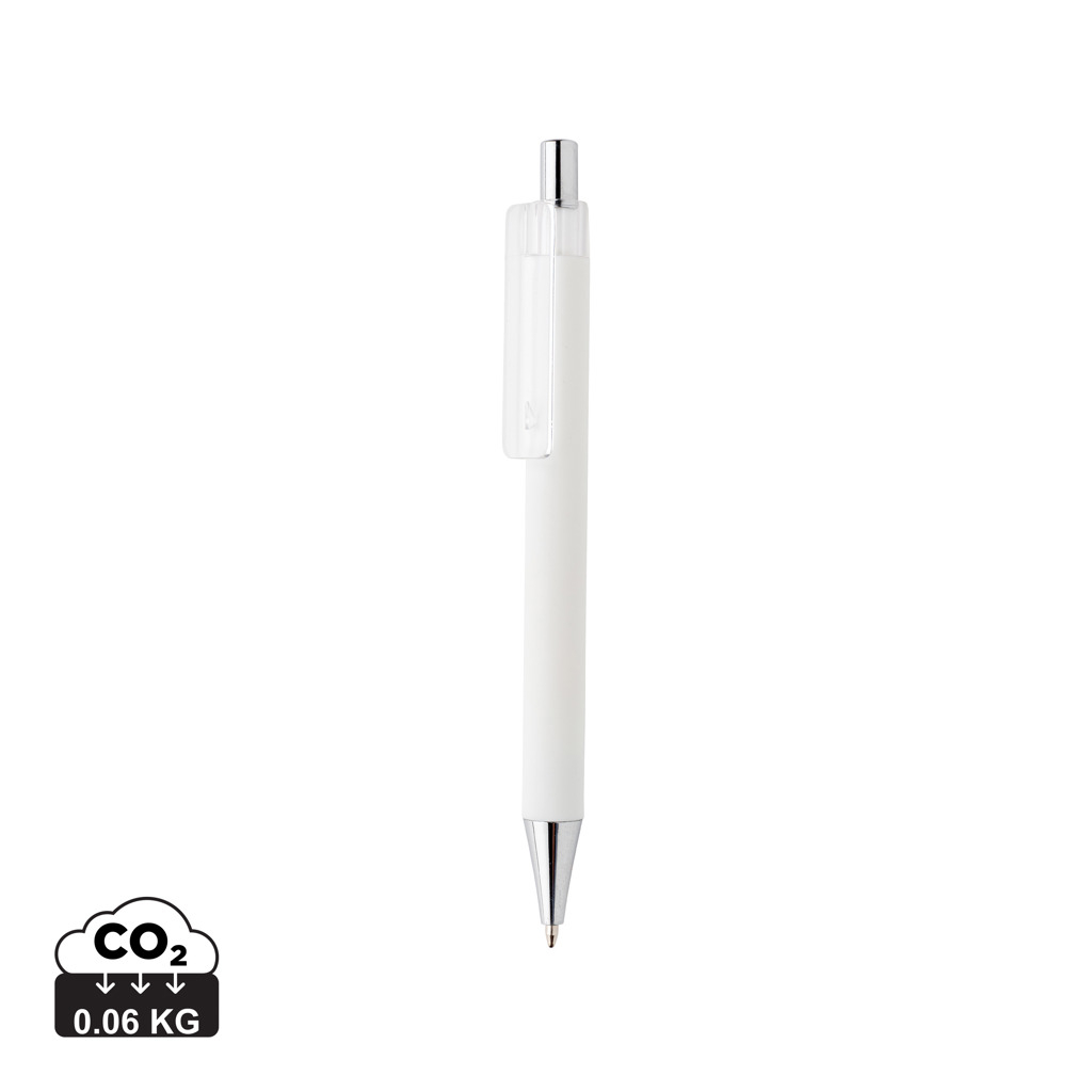 Stylo publicitaire finition gomme X8 Blanc