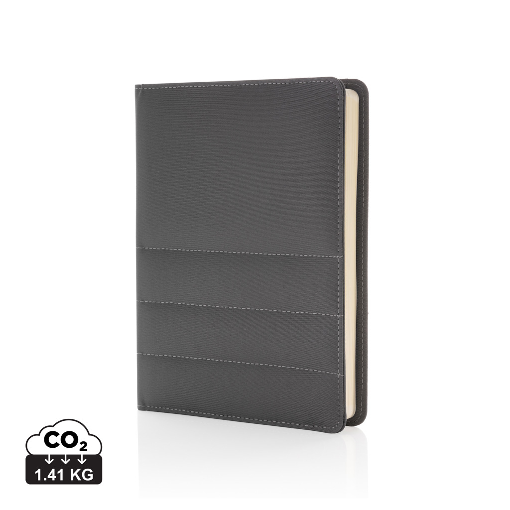 Conférencier A5 personnalisé en rPET anthracite
